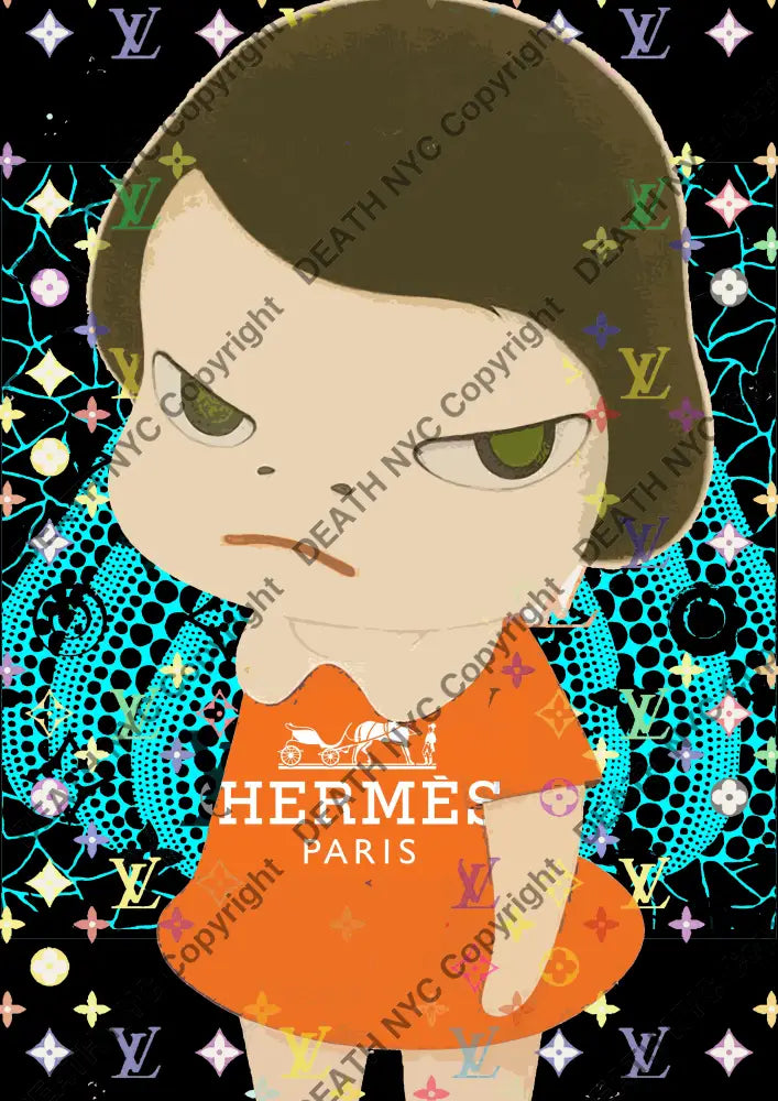 Auction ’04168 girl’ art print 45x32cm (Edition of 100) Art Print