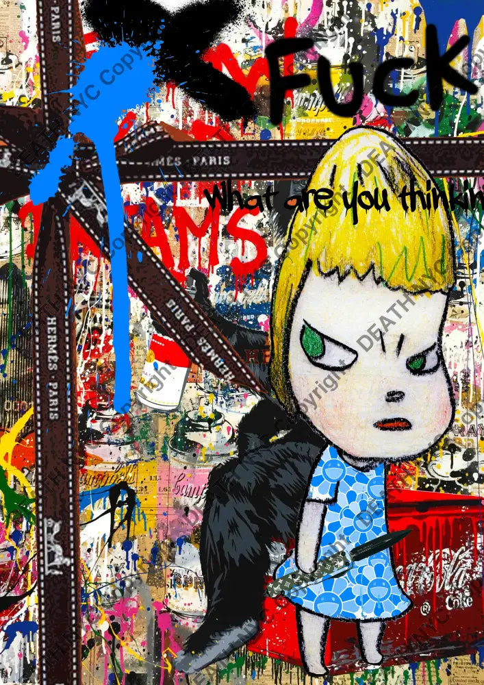 Auction ’04323 girl ’ art print 45x32cm (Edition of 100) Art Print