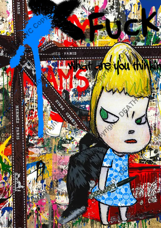 Auction ’04323 girl ’ art print 45x32cm (Edition of 100) Art Print