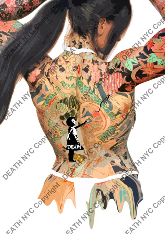 Auction ’04664 tattoo’ art print 45x32cm (Edition of 100) - Art Print