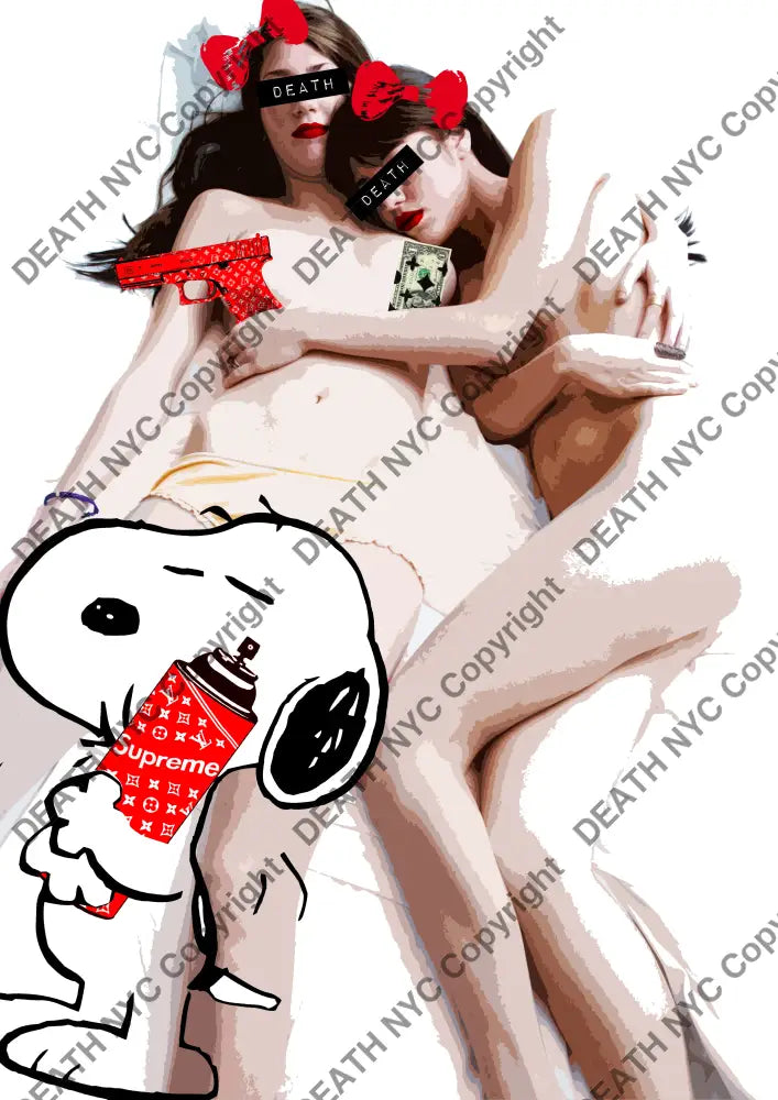 Auction ’2 girls silly’ art print 45x32cm (Edition of 100) Art Print