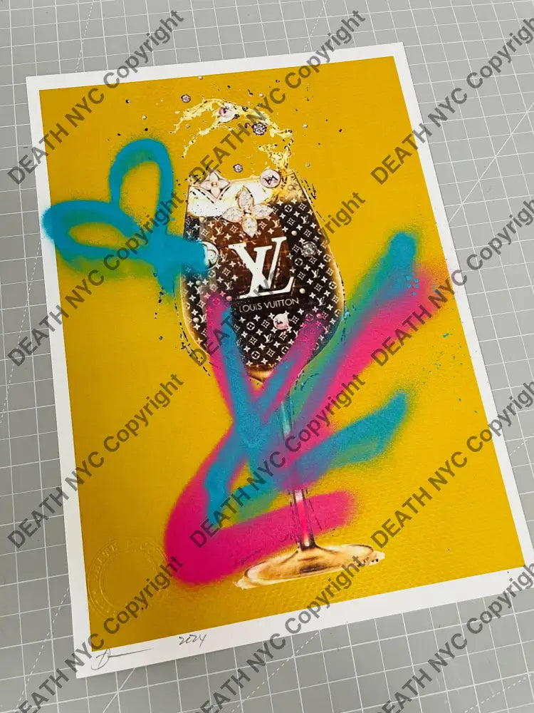 Auction 29.7cm x 21cm Edition of 1 Art Print Graffiti Art Print