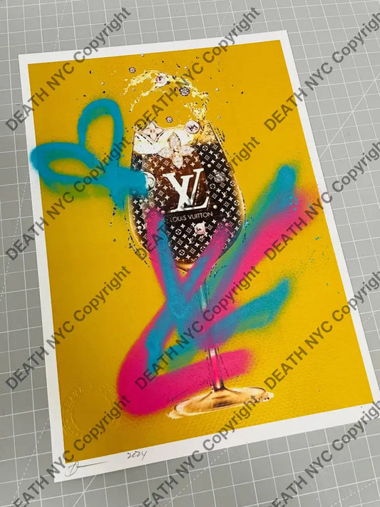 Auction 29.7cm x 21cm Edition of 1 Art Print Graffiti Art Print