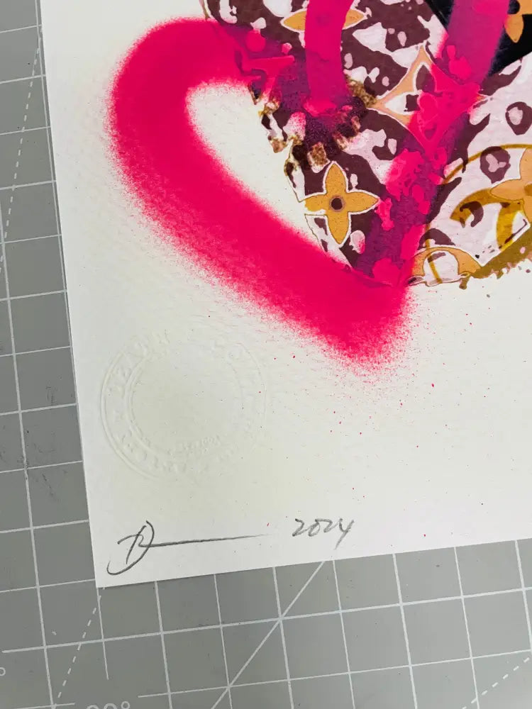 Auction 29.7cm x 21cm Edition of 1 Art Print Heart Art Print