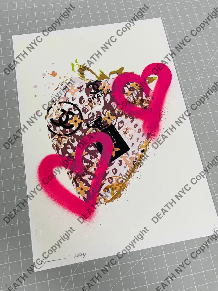 Auction 29.7cm x 21cm Edition of 1 Art Print Heart Art Print