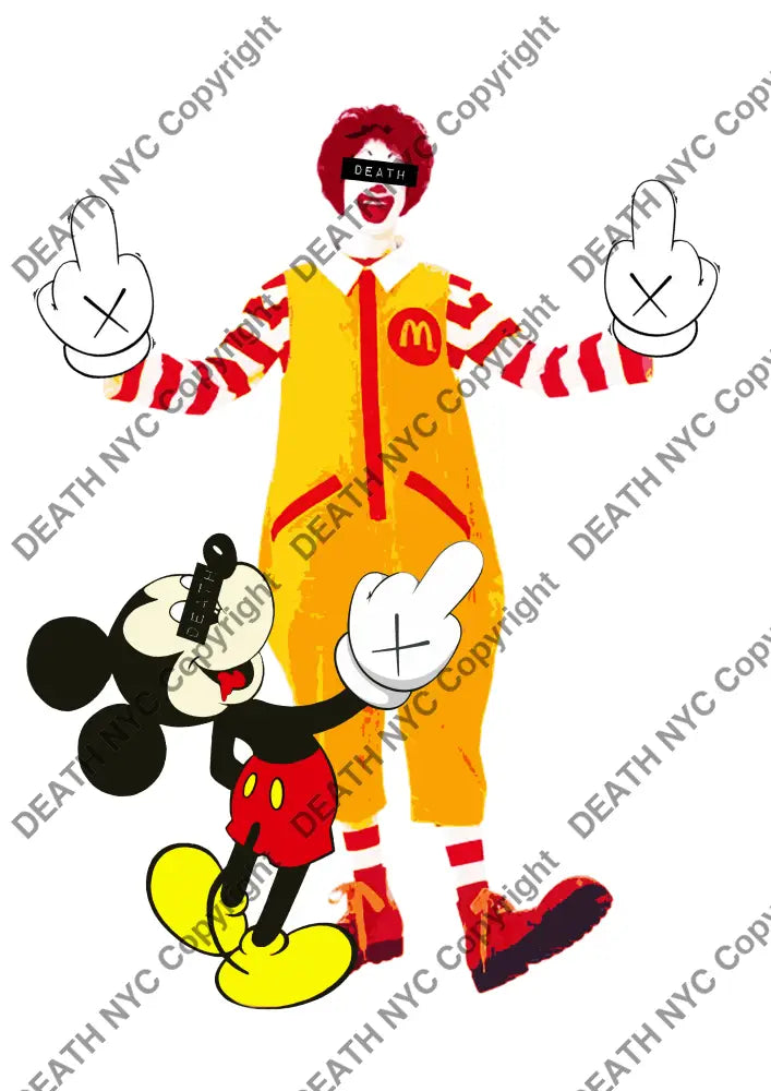 Auction ’3 finger mc mouse’ art print 45x32cm (Edition of 100) Art Print