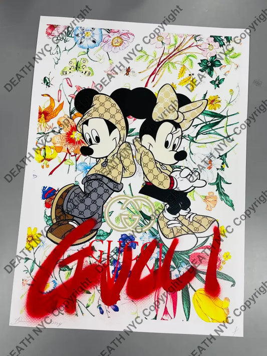 Auction 45cm x 32cm Edition of 1 Art Print mouse flwr Art Print
