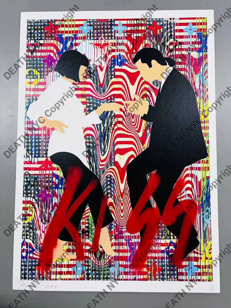 Auction 45cm x 32cm Edition of 1 Dance Kiss Art Print Art Print