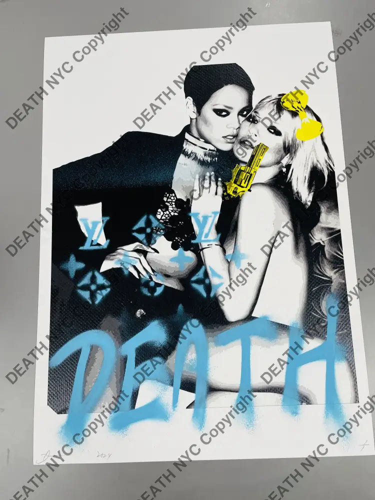 Auction 45cm x 32cm Edition of 1 Kate RIH gun Art Print