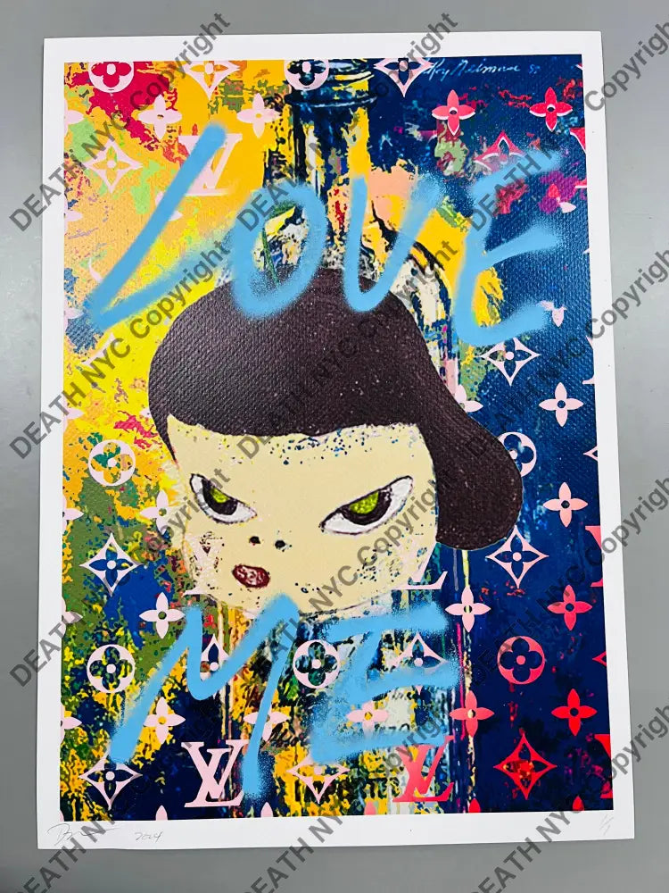Auction 45cm x 32cm Edition of 1 LOVE ME Art Print Art Print