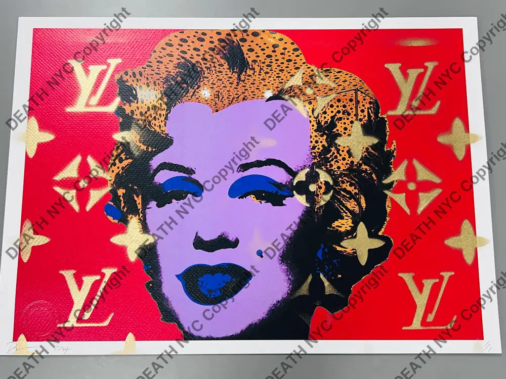 Auction 45cm x 32cm Edition of 1 Monroe Art Print Art Print