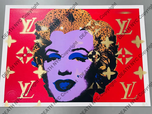 Auction 45cm x 32cm Edition of 1 Monroe Art Print Art Print