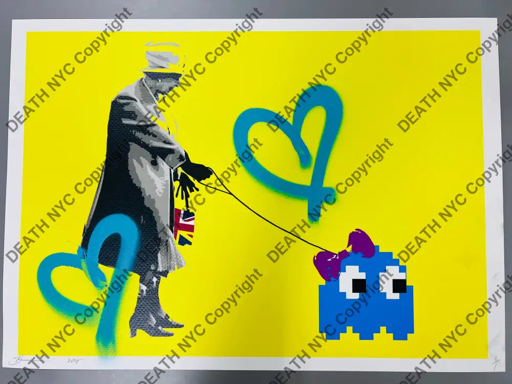 Auction 45cm x 32cm Edition of 1 queen invade Art Print Art Print