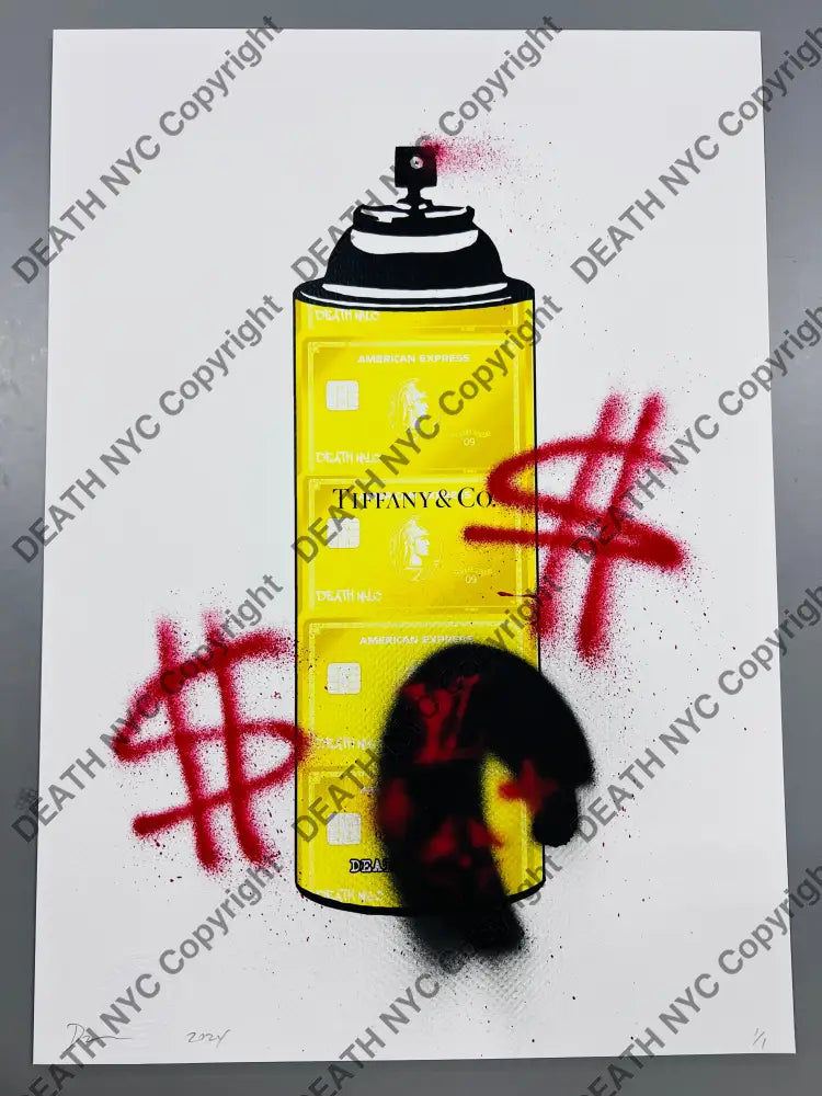 Auction 45cm x 32cm Edition of 1 Spray $ Art Print Art Print