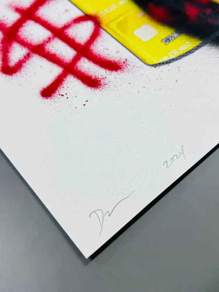 Auction 45cm x 32cm Edition of 1 Spray $ Art Print Art Print