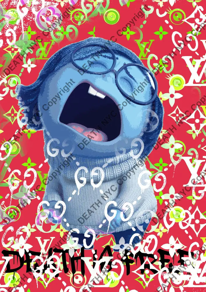 Auction 45cm x 32cm Edition of 100 AUC23 cry Art Print