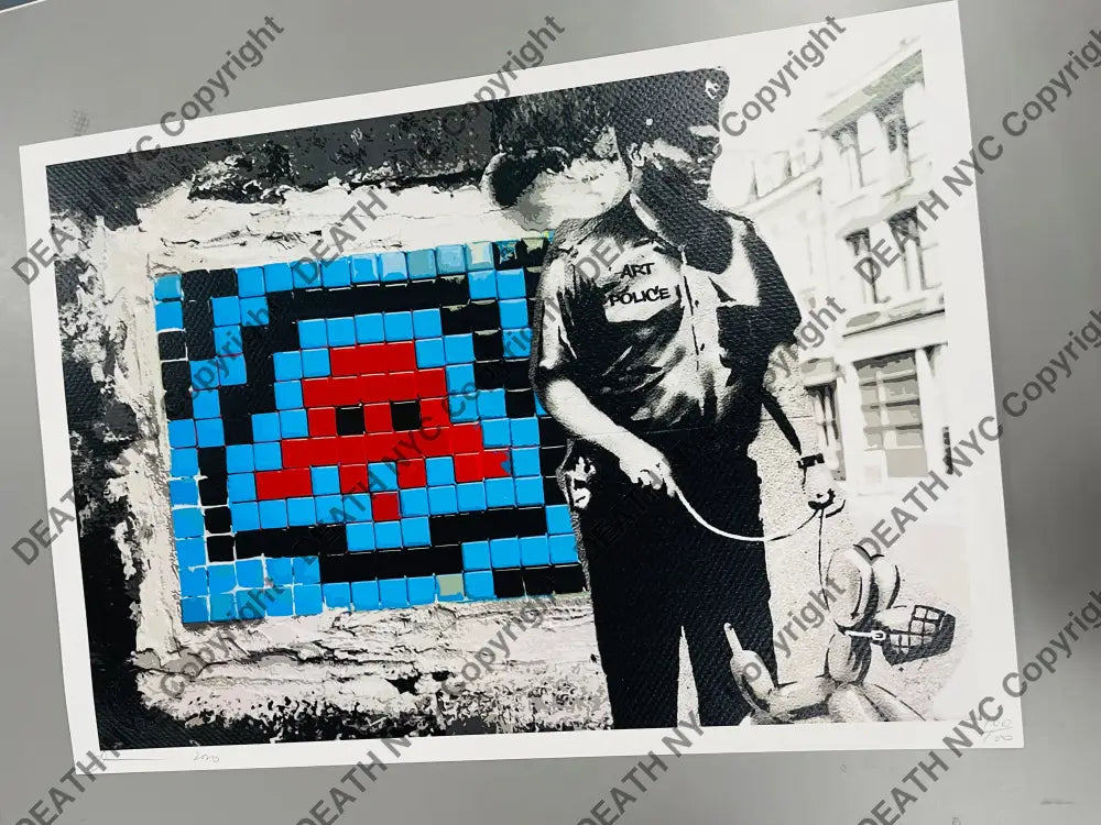Auction 45cm x 32cm Edition of 100 Bank Police Art Print