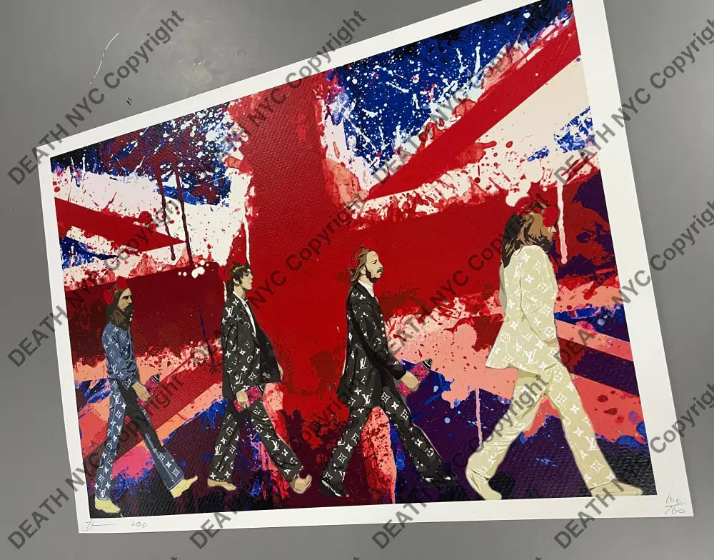 Auction 45cm x 32cm Edition of 100 Beatles Art Print Art Print