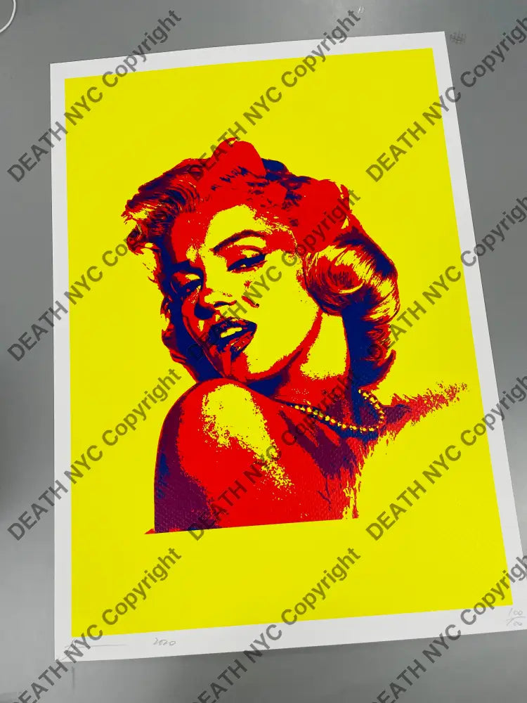 Auction 45cm x 32cm Edition of 100 Monr yel Art Print