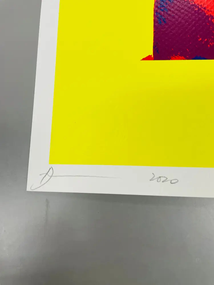 Auction 45cm x 32cm Edition of 100 Monr yel Art Print