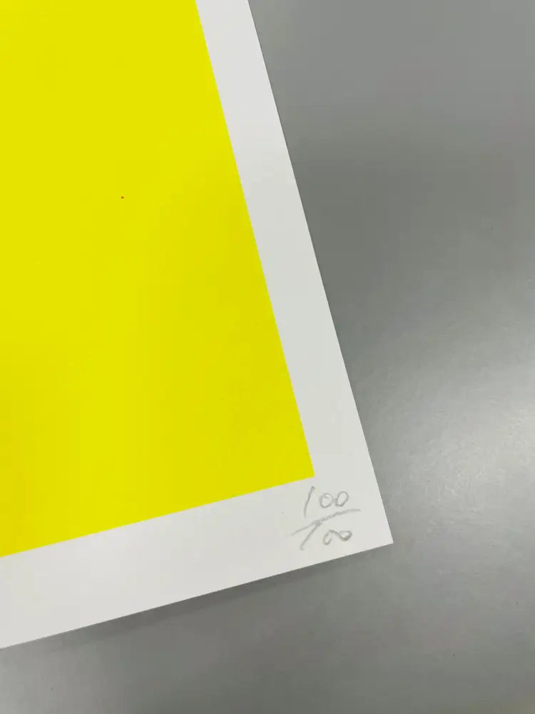 Auction 45cm x 32cm Edition of 100 Monr yel Art Print