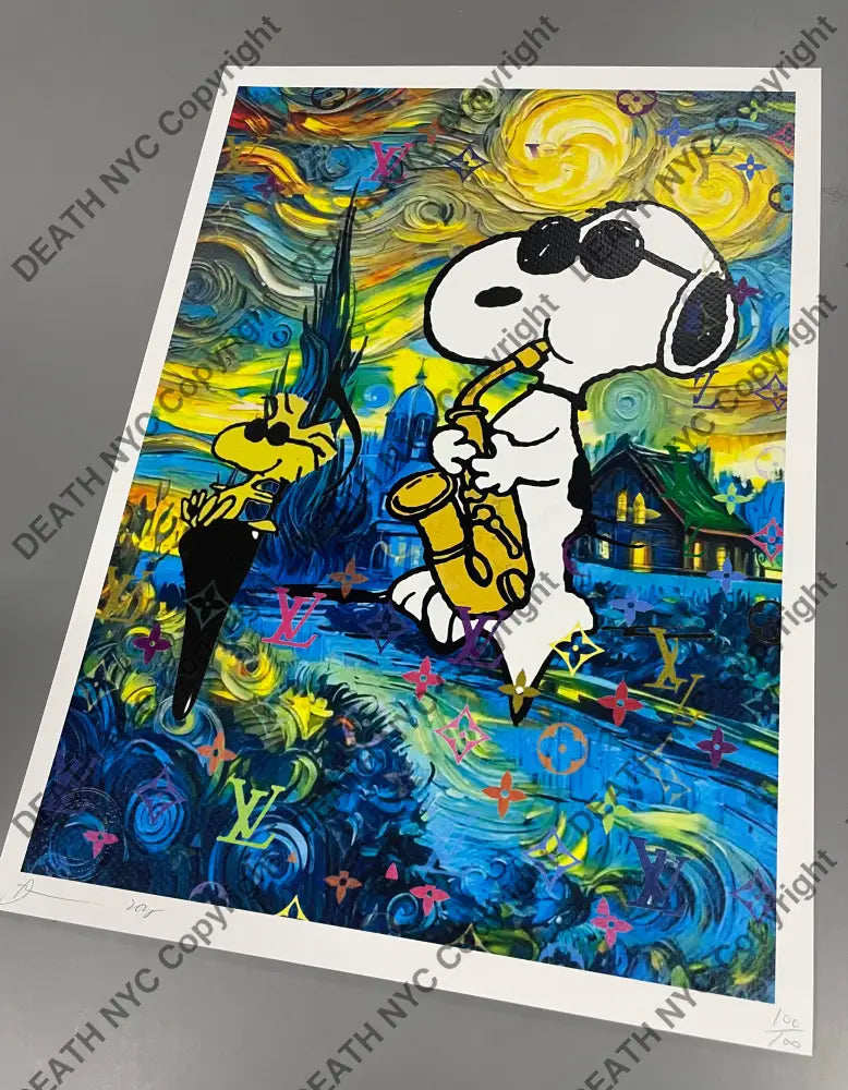 Auction 45cm x 32cm Edition of 100 Sn dog 2 Art Print Art Print