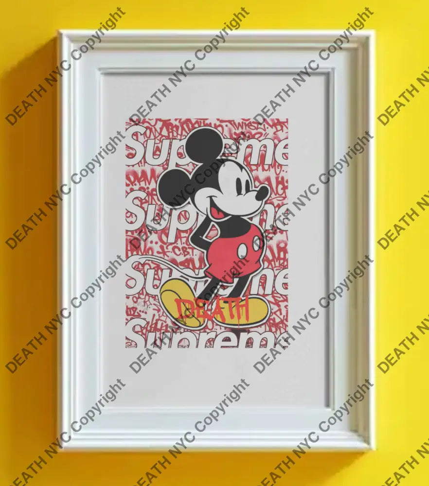 Auction 45cm x 32cm Edition of 100 Sup death mouse Art Print Art Print
