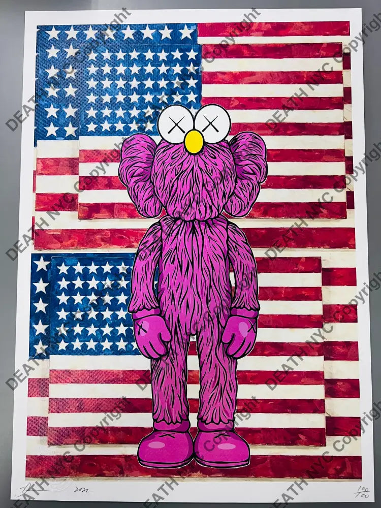 Auction 45cm x 32cm Edition of 100 USA X Art Print