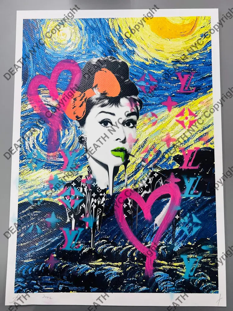 Auction 45cm x 32cm Edition of ONE Aud Starry Art Print