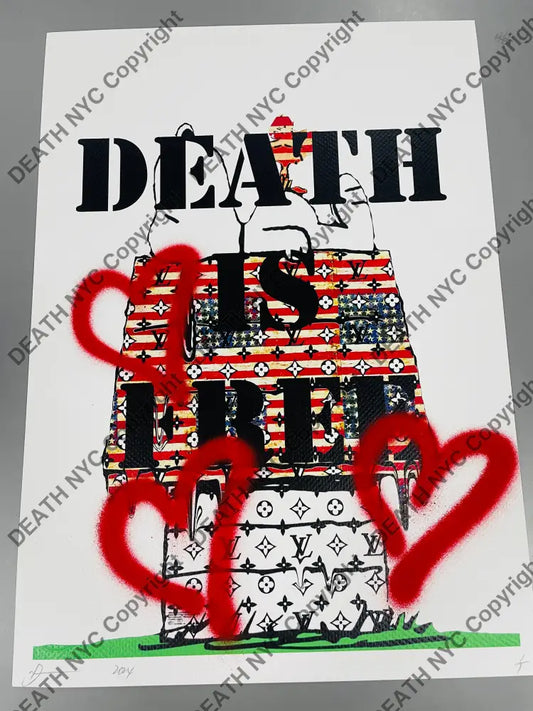 Auction 45cm x 32cm Edition of ONE Dog USA hse Art Print