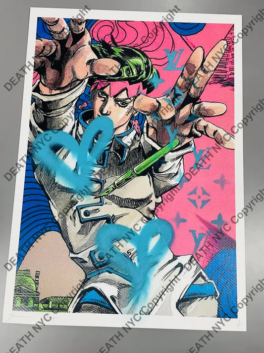 Auction 45cm x 32cm Edition of ONE Jo Pose P Art Print