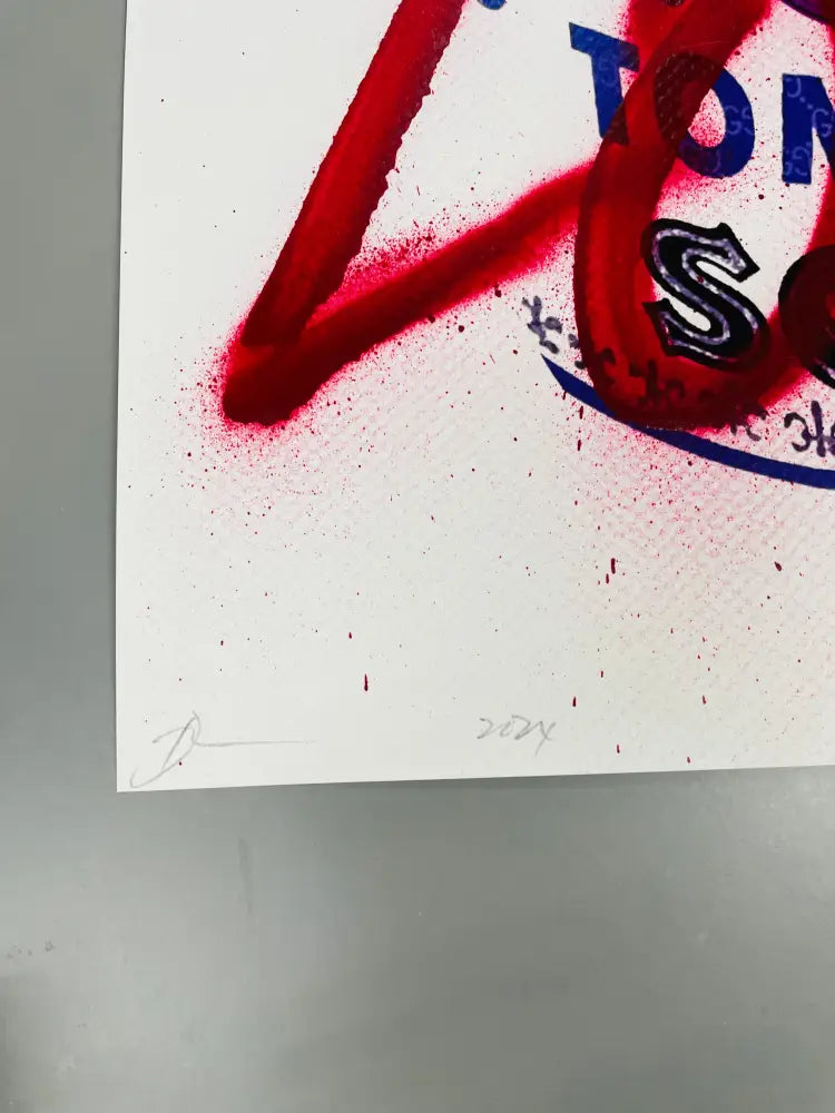 Auction 45cm x 32cm Edition of ONE L Ppl Can Art Print