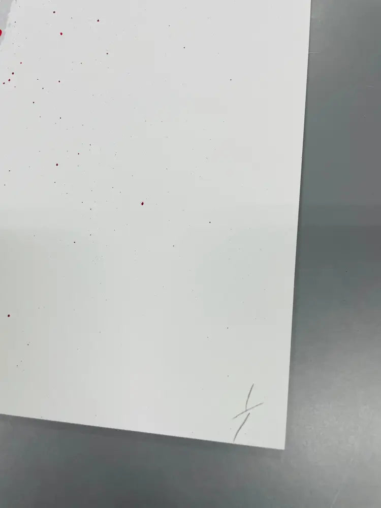 Auction 45cm x 32cm Edition of ONE L red Spray Art Print