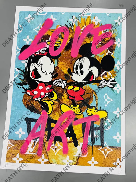 Auction 45cm x 32cm Edition of ONE Mouses Van Flwr Art Print