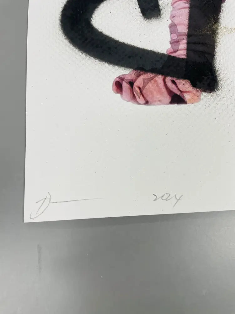 Auction 45cm x 32cm Edition of ONE No Hair Cat Art Print