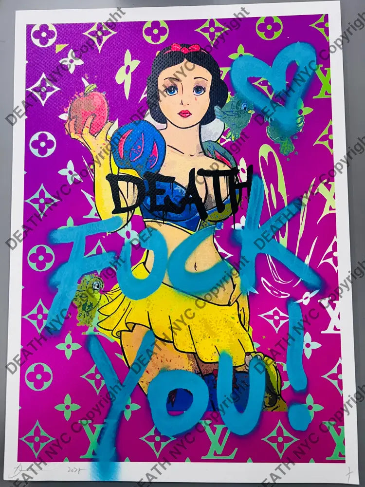 Auction 45cm x 32cm Edition of ONE Snow Apple Art Print