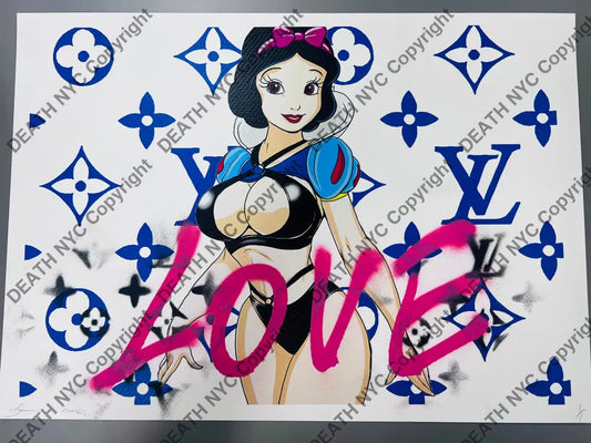 Auction 45cm x 32cm Edition of ONE Snow H Lov Art Print