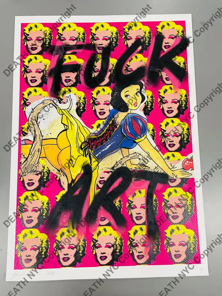 Auction 45cm x 32cm Edition of ONE Snow Monr Art Print