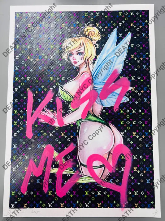 Auction 45cm x 32cm Edition of ONE Tink Blk Art Print