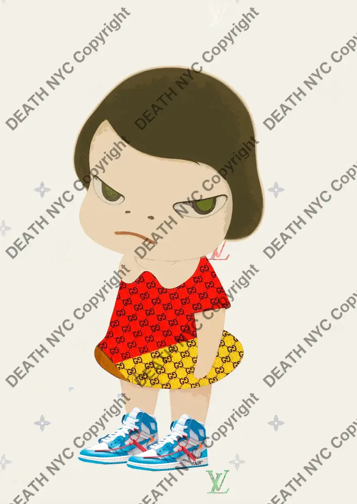 Auction ’A71 girl’ art print 45x32cm (Edition of 100) Art Print