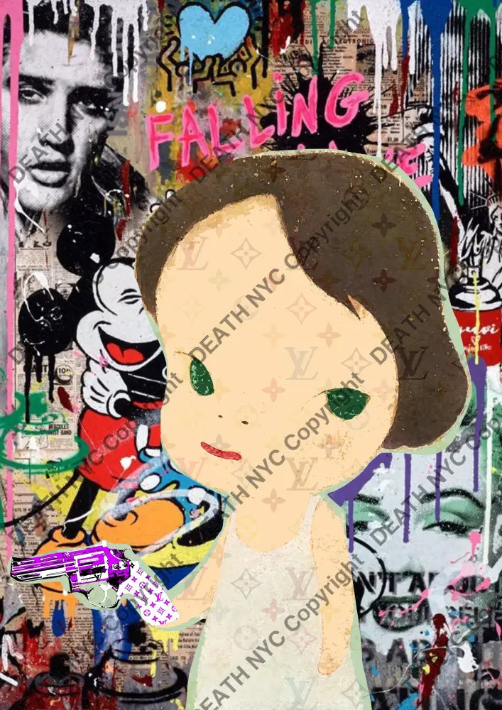 Auction ’AB178 girl’ art print 45x32cm (Edition of 100) Art Print