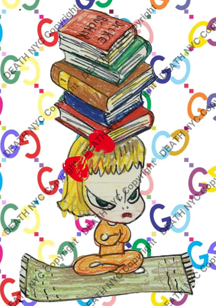 Auction ’AC229 girl ’ art print 45x32cm (Edition of 100) Art Print