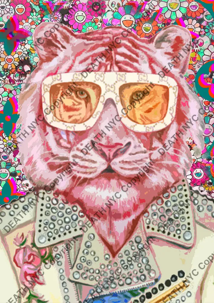 Auction ’AK103 tiger’ art print 45x32cm (Edition of 100) - Art Print