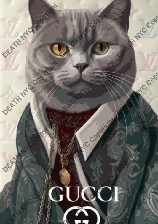 Auction ’AL90 cat ’ art print 45x32cm (Edition of 100) - Art Print