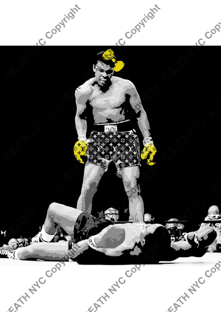 Auction ’ali yellow ’ art print 45x32cm (Edition of 100) - Art Print
