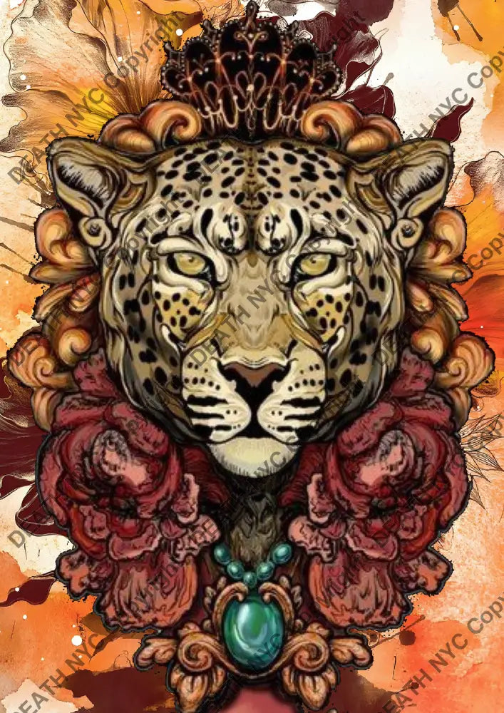 Auction ’AM73 leop’ art print 45x32cm (Edition of 100) - Art Print