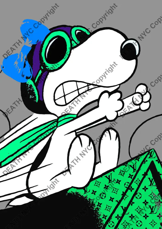 Auction ’angry silly blue ’ art print 45x32cm (Edition of 100) - Art Print