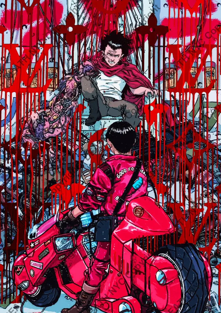 Auction ’arika L drip’ art print 45x32cm (Edition of 100) Art Print