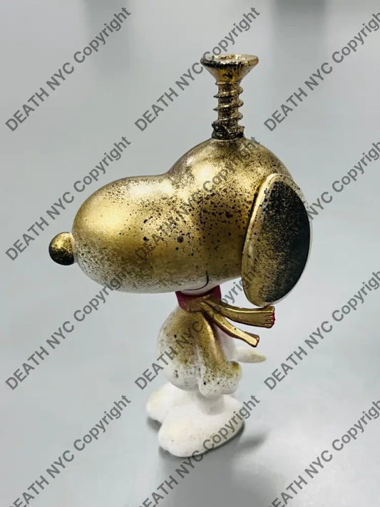 Auction ART TOY Edition of One Gold Drip Art Print