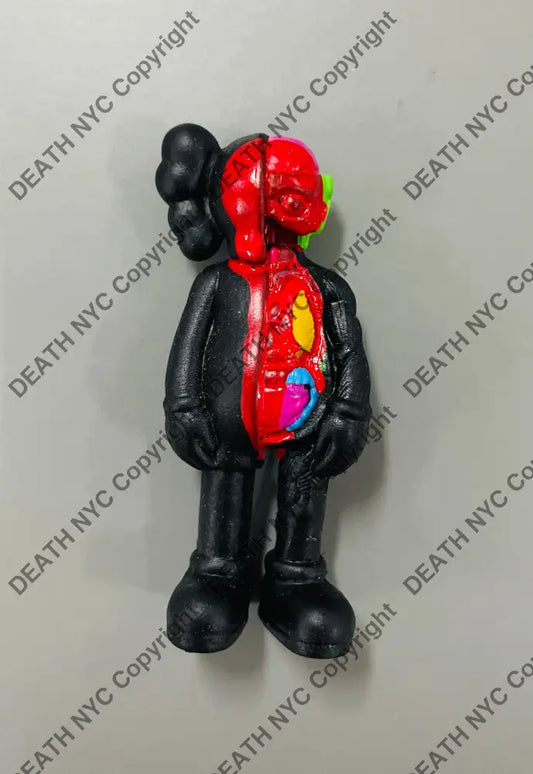 Auction ART TOY Edition of One Tiny Sculpture Blk red Art Print